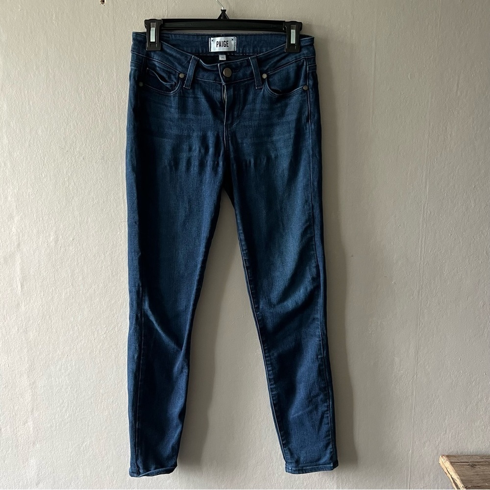 Paige Dark Wash Verdugo Ankle Jeans Size 25